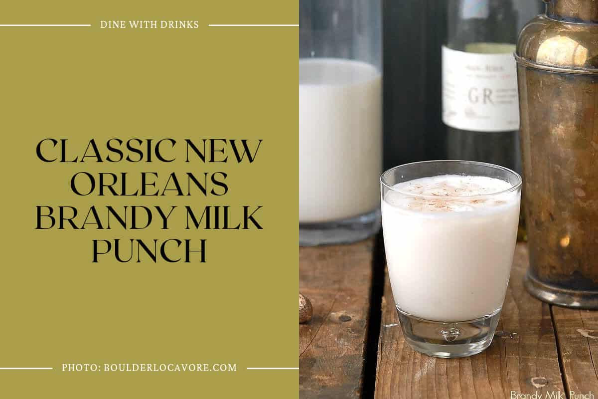 Classic New Orleans Brandy Milk Punch