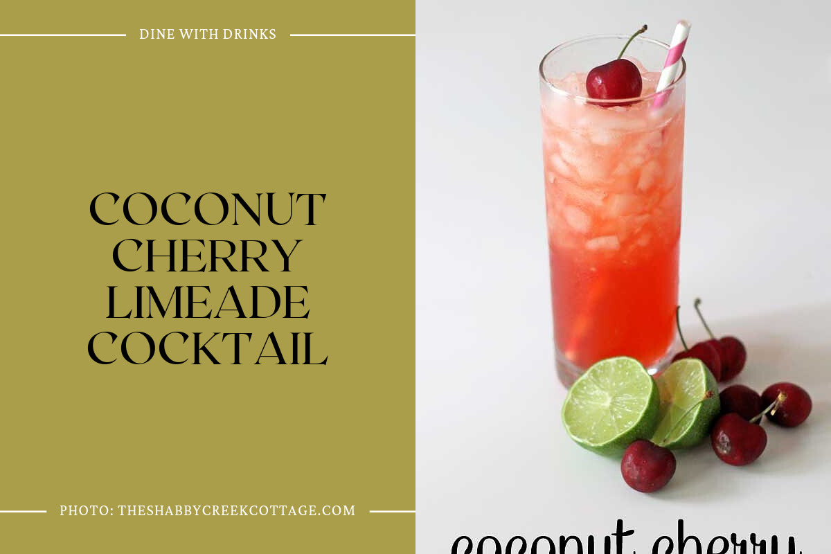 Coconut Cherry Limeade Cocktail