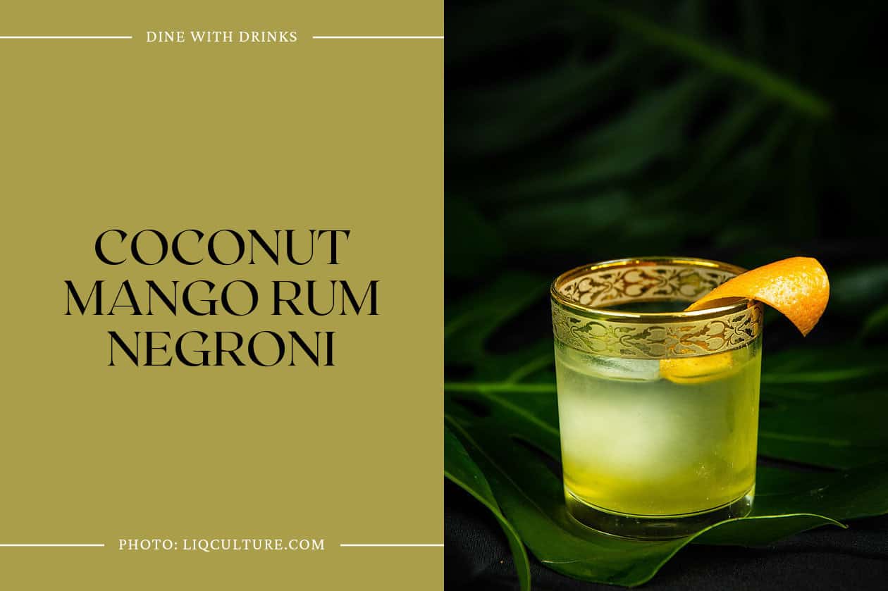 Coconut Mango Rum Negroni