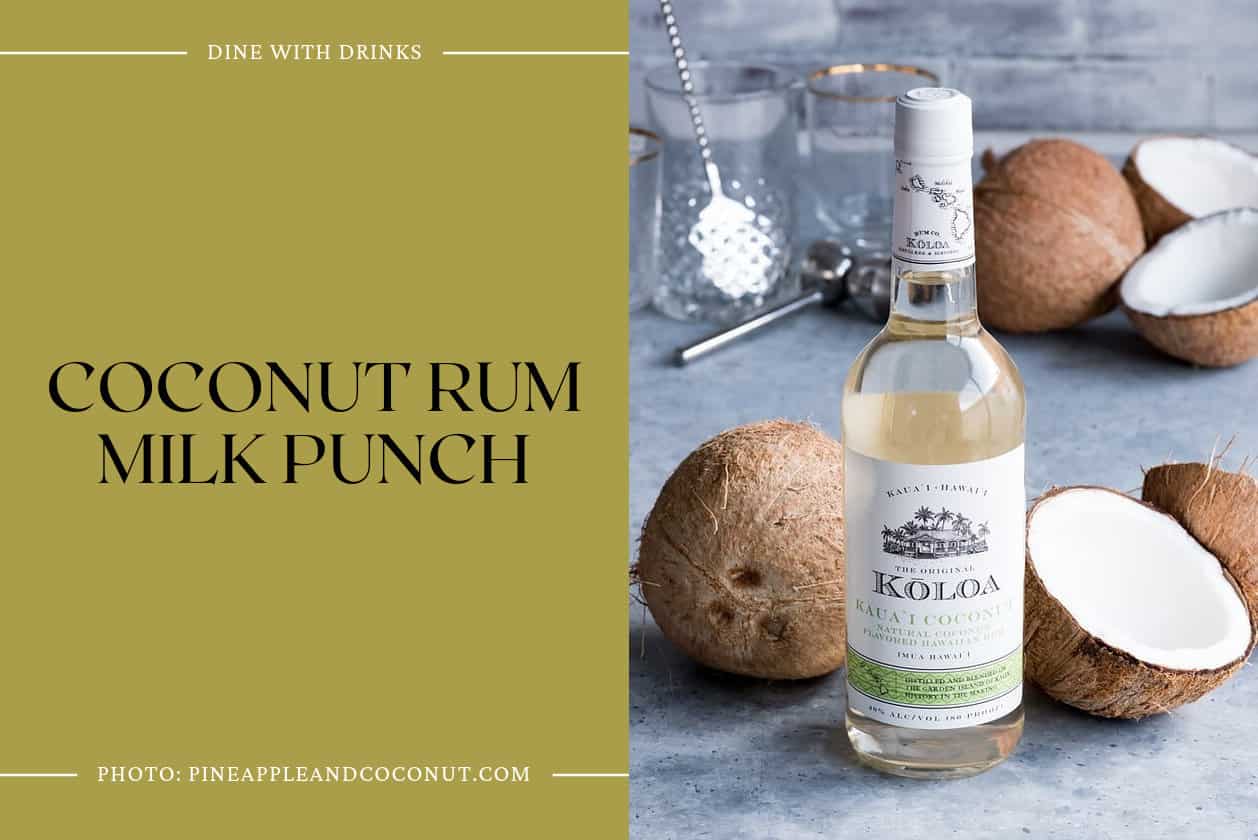 Coconut Rum Milk Punch