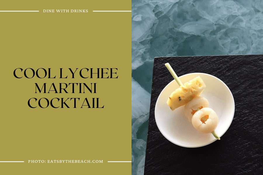 Cool Lychee Martini Cocktail