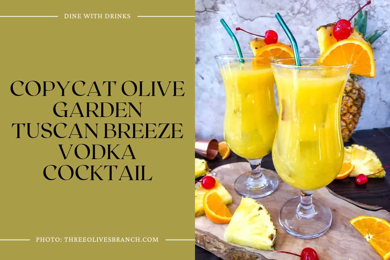 Copycat Olive Garden Tuscan Breeze Vodka Cocktail