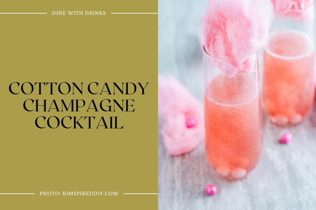 Cotton Candy Champagne Cocktail