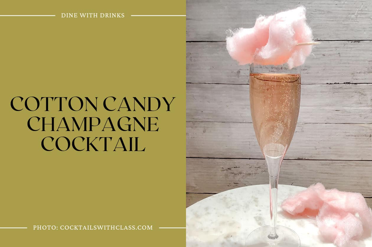 Cotton Candy Champagne Cocktail