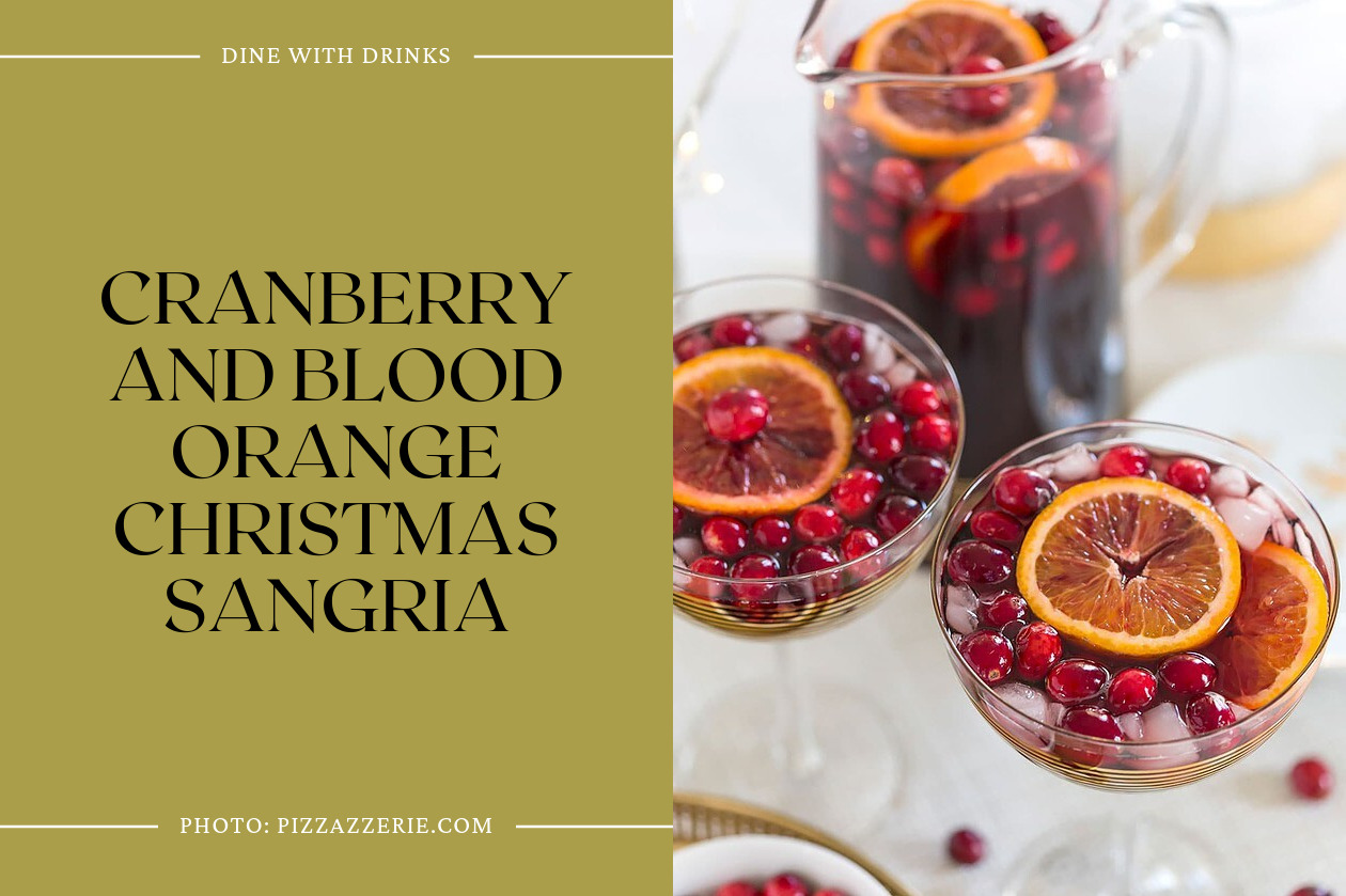 Cranberry And Blood Orange Christmas Sangria