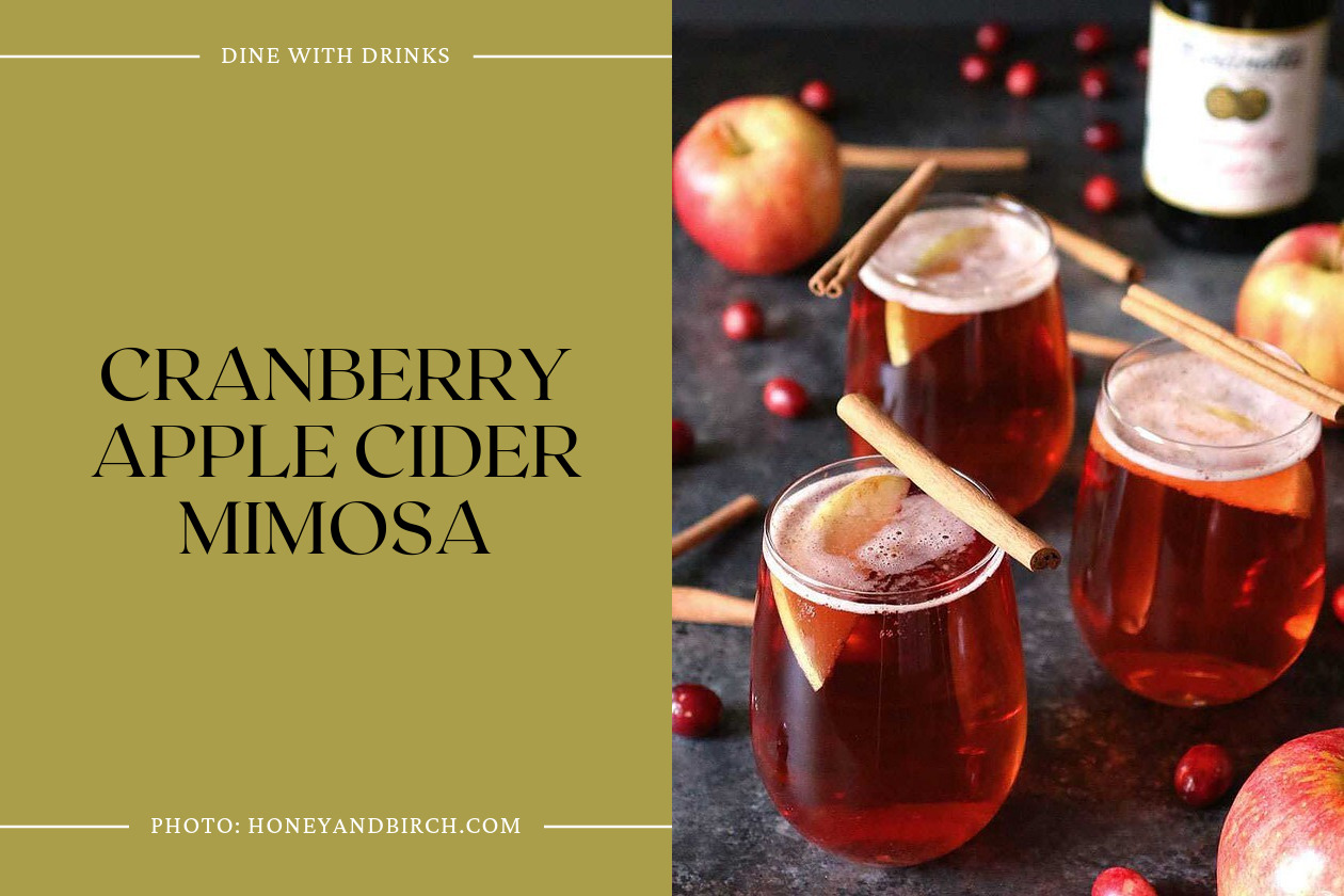 Cranberry Apple Cider Mimosa