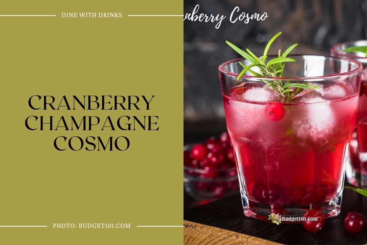 Cranberry Champagne Cosmo