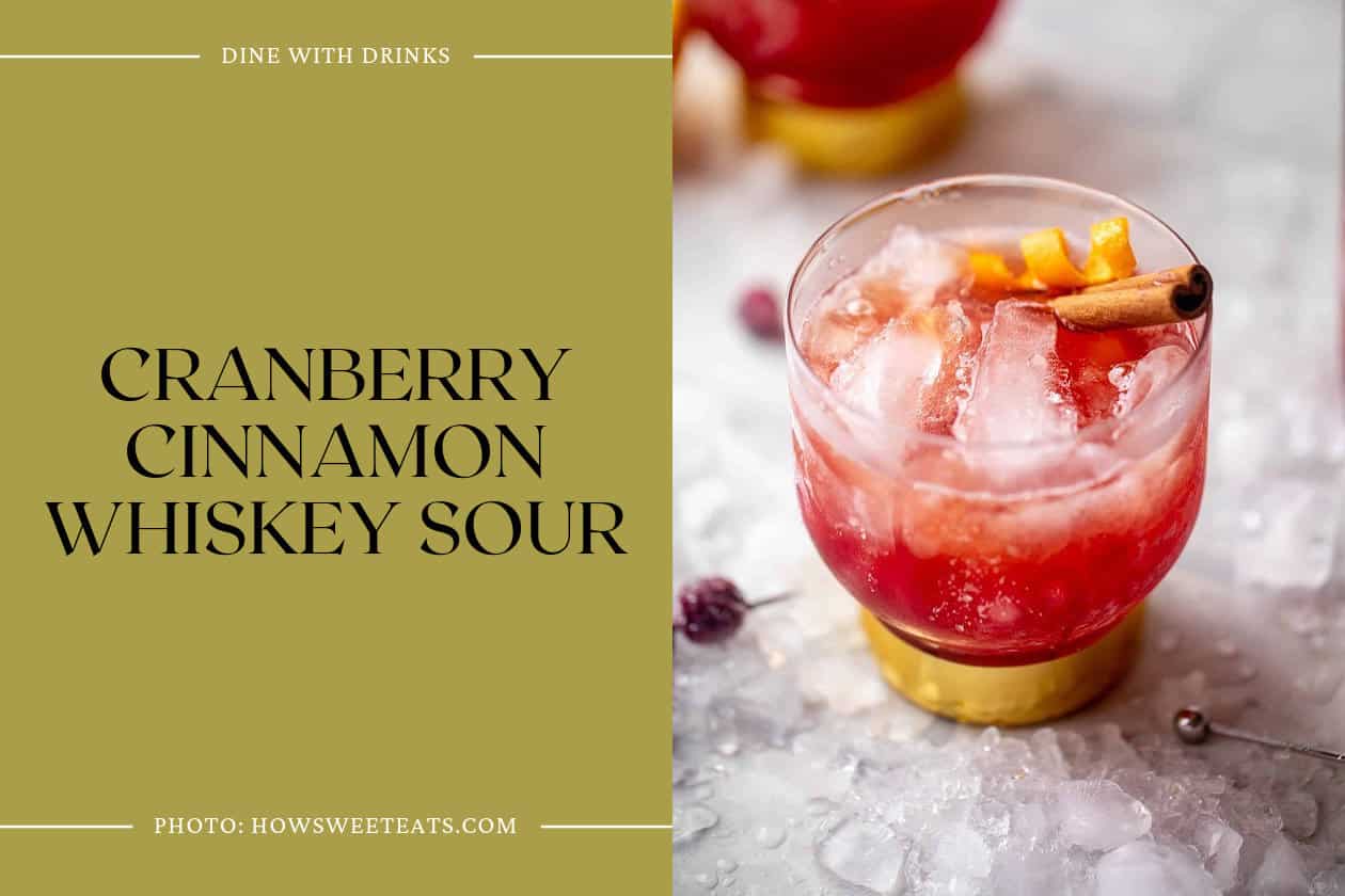 Cranberry Cinnamon Whiskey Sour