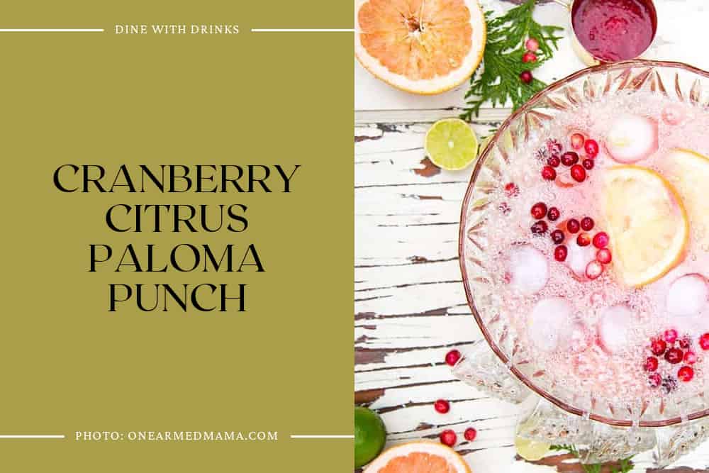 Cranberry Citrus Paloma Punch