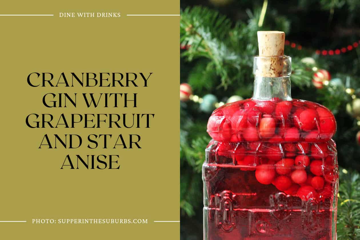 Cranberry Gin With Grapefruit And Star Anise