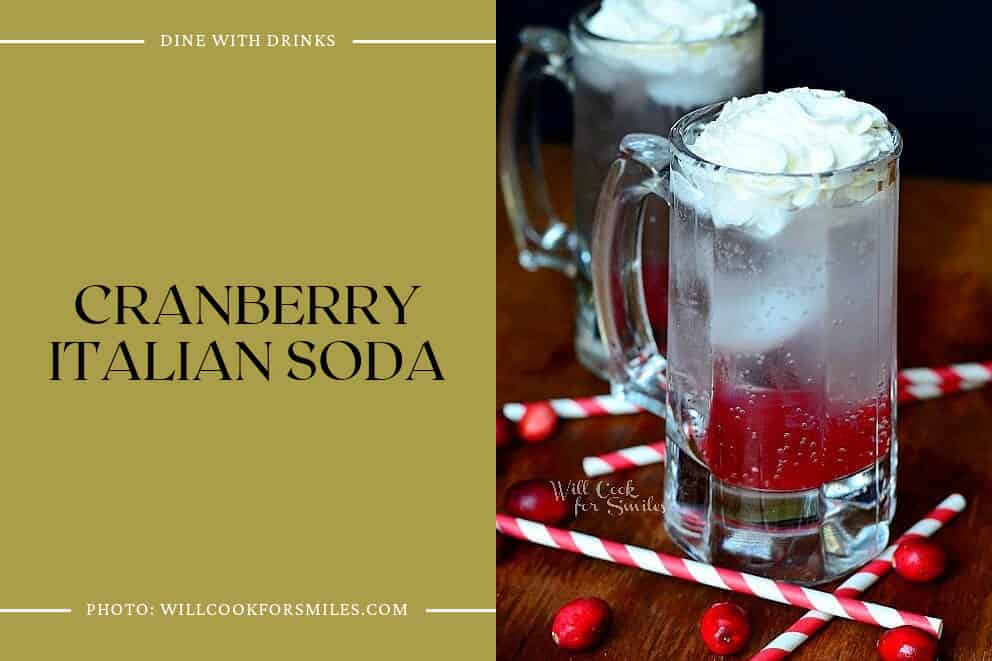 Cranberry Italian Soda