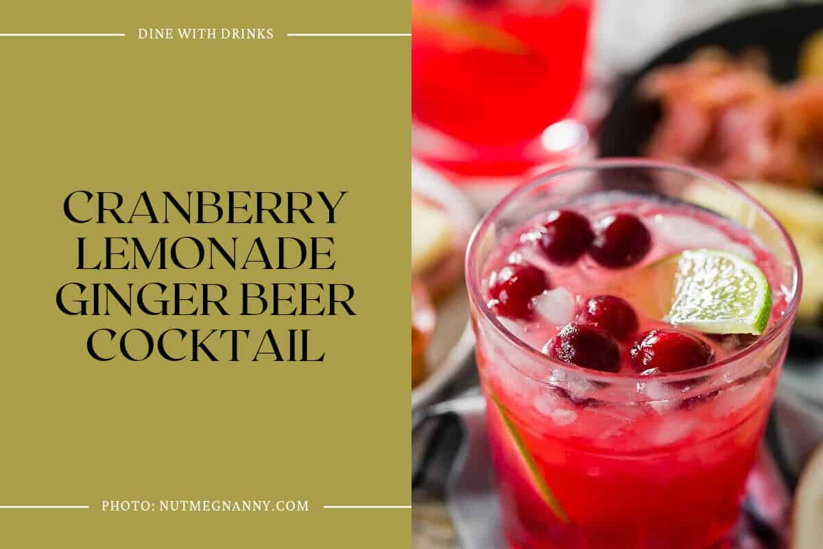 Cranberry Lemonade Ginger Beer Cocktail