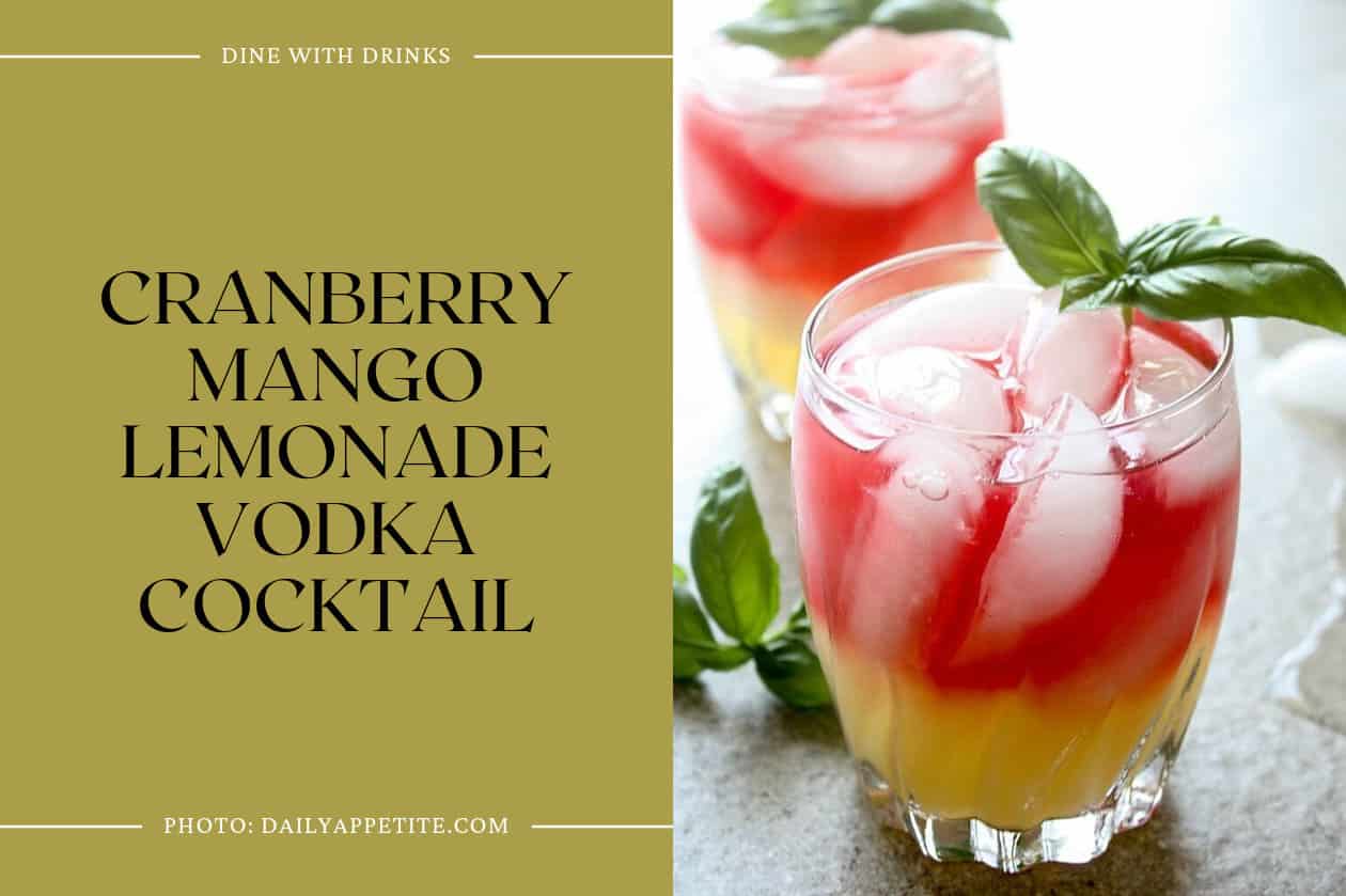 Cranberry Mango Lemonade Vodka Cocktail