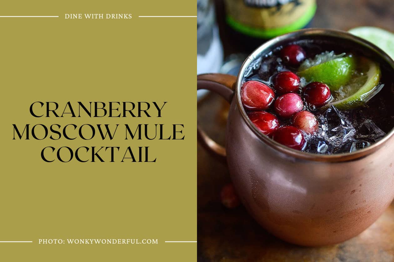 Cranberry Moscow Mule Cocktail