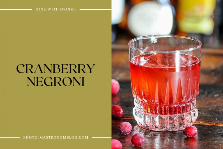 16 Best Cranberry Liqueur Cocktails To Spice Up Your Night   Cranberry Negroni 768x512 