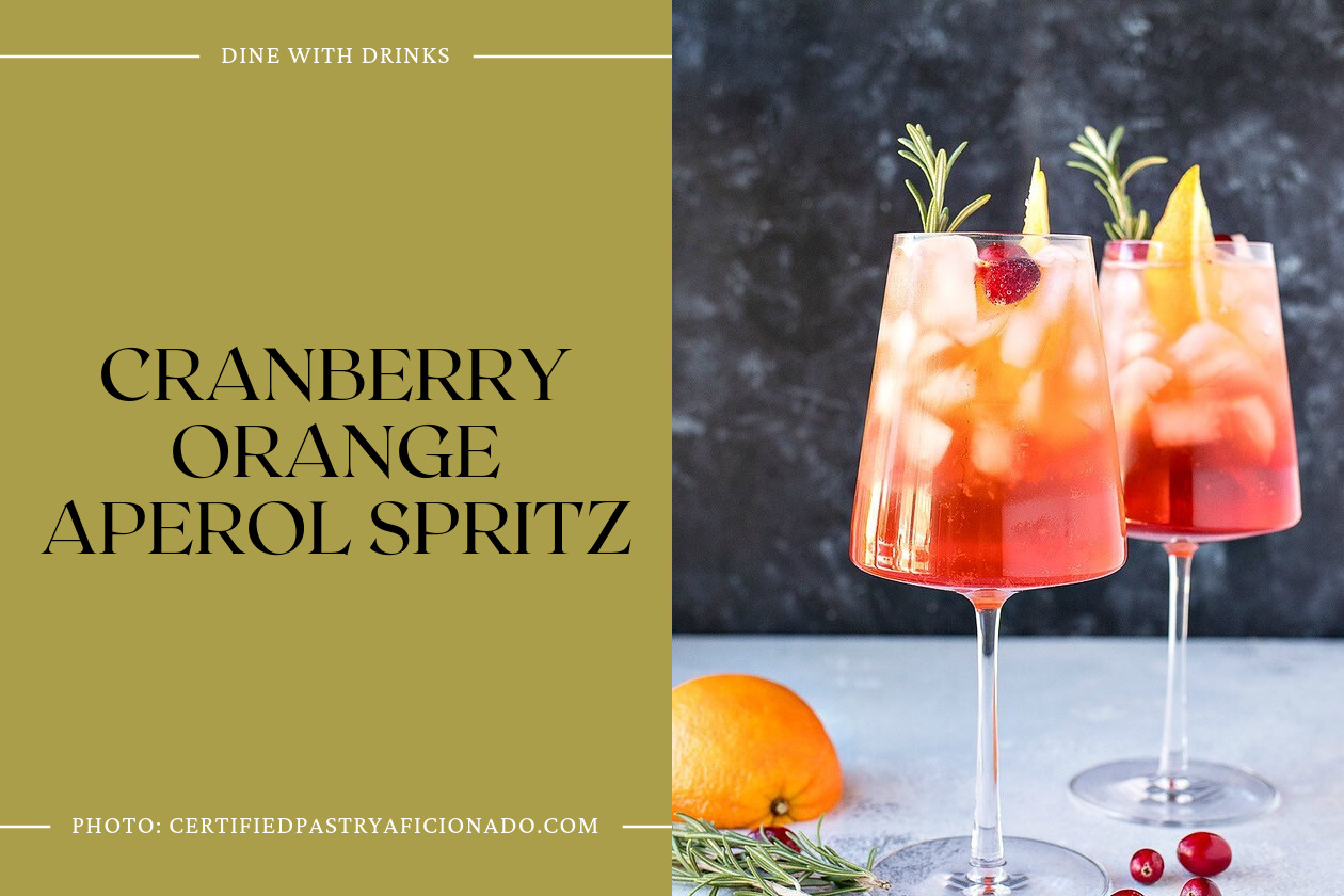 Cranberry Orange Aperol Spritz
