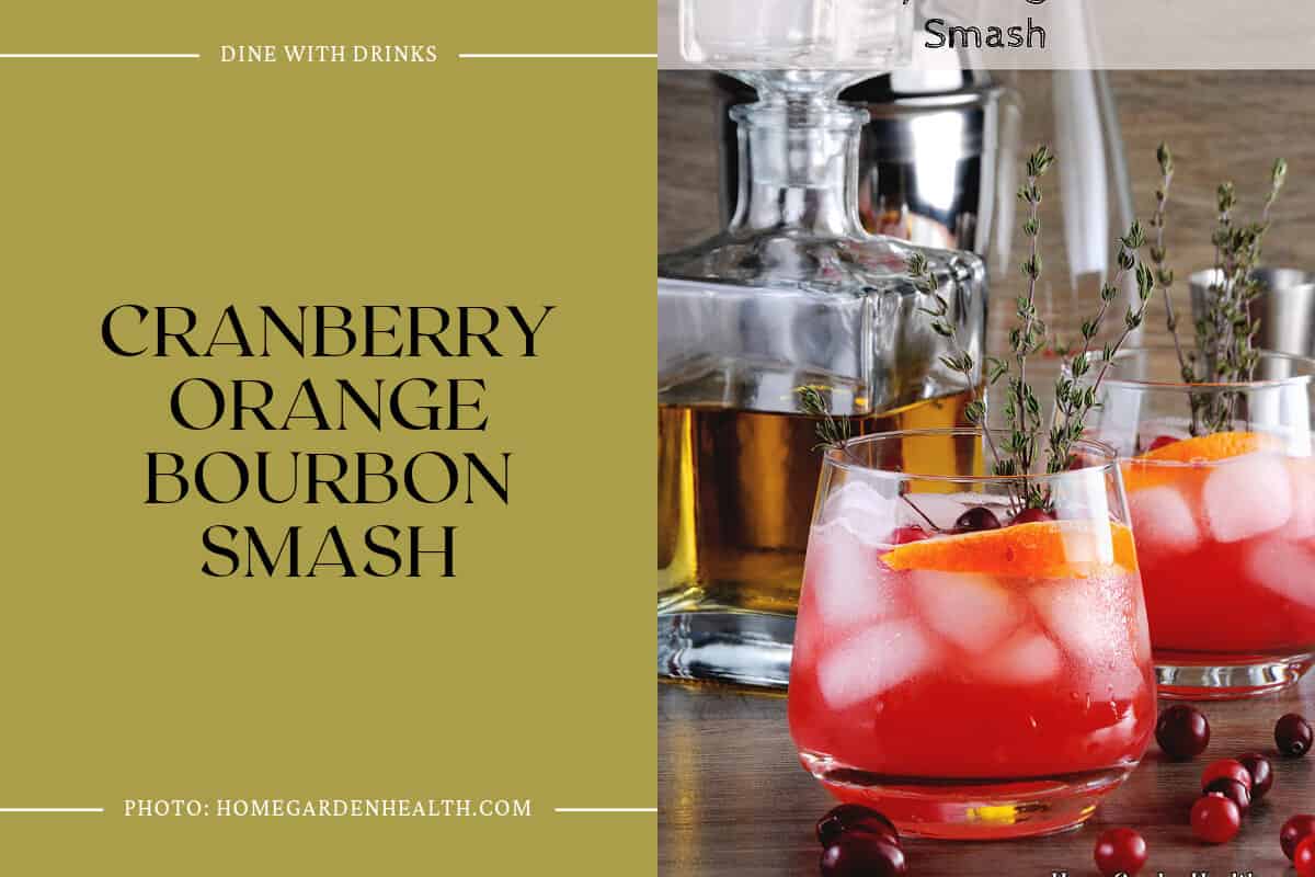Cranberry Orange Bourbon Smash