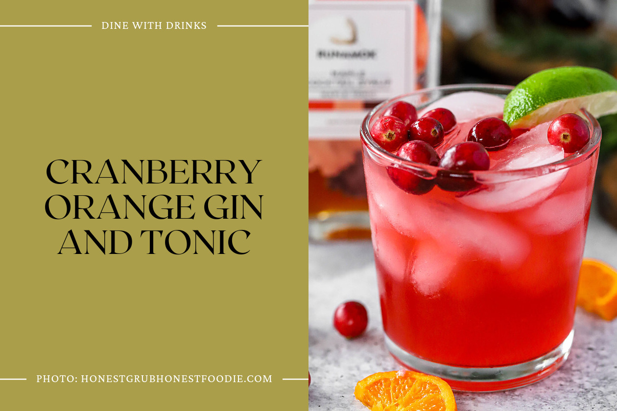 Cranberry Orange Gin And Tonic