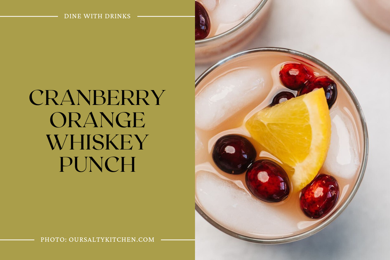 Cranberry Orange Whiskey Punch