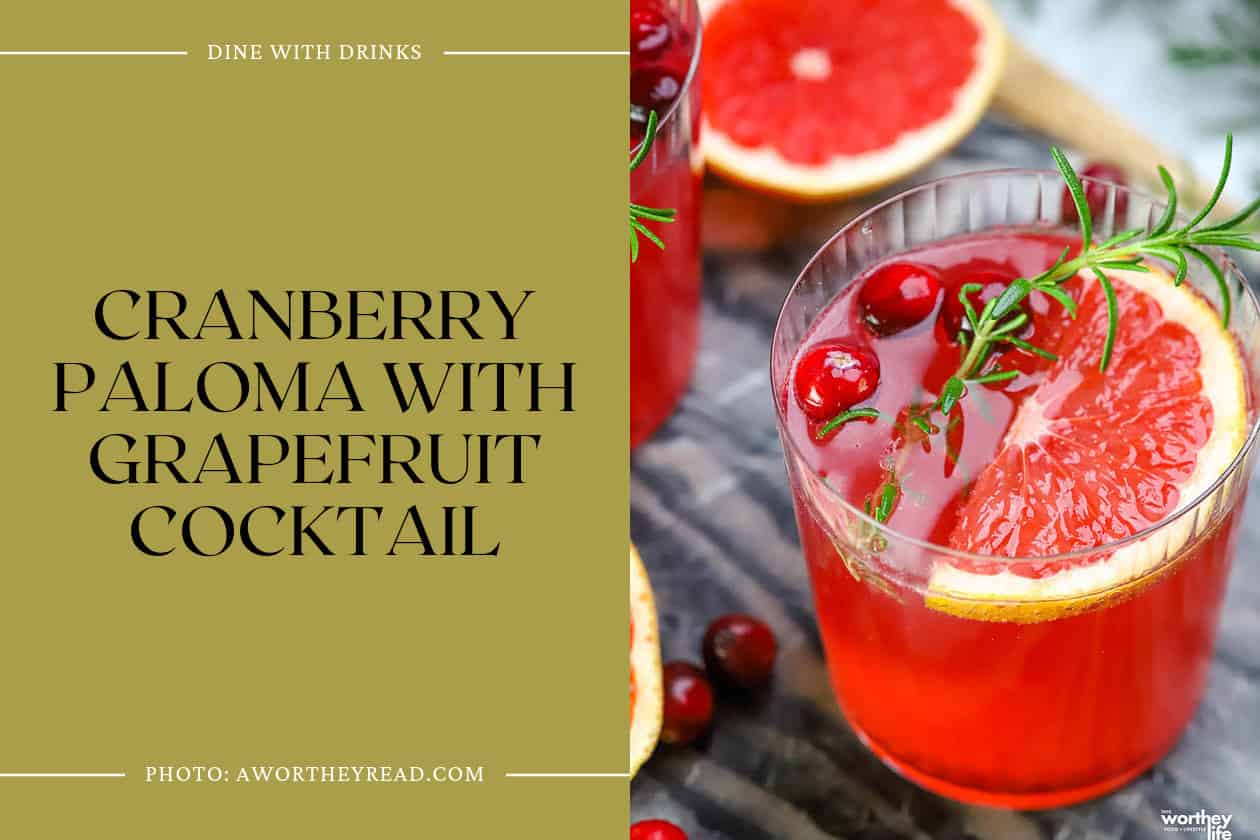 Cranberry Paloma With Grapefruit Cocktail
