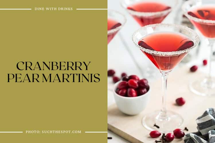 Cranberry Pear Martinis
