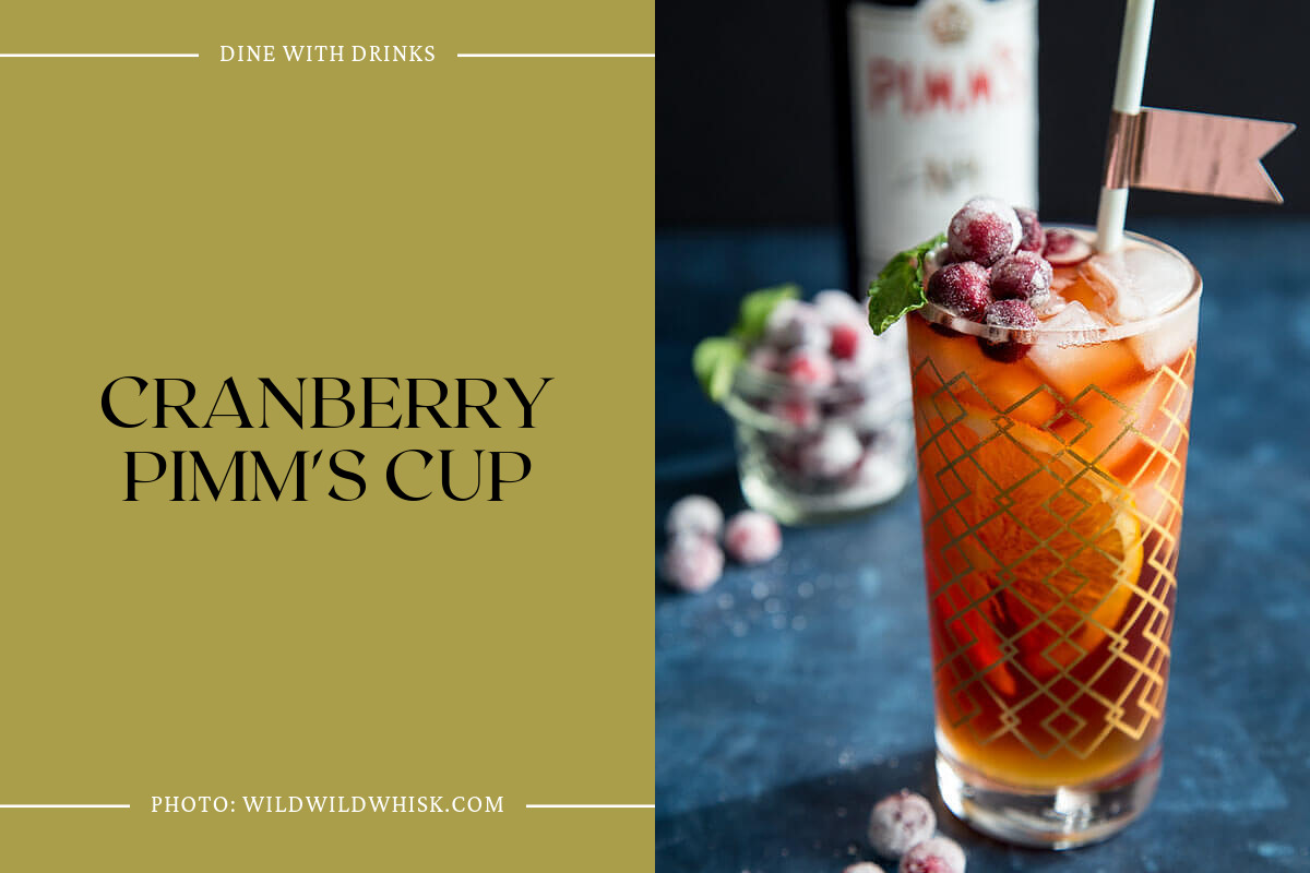 Cranberry Pimm's Cup