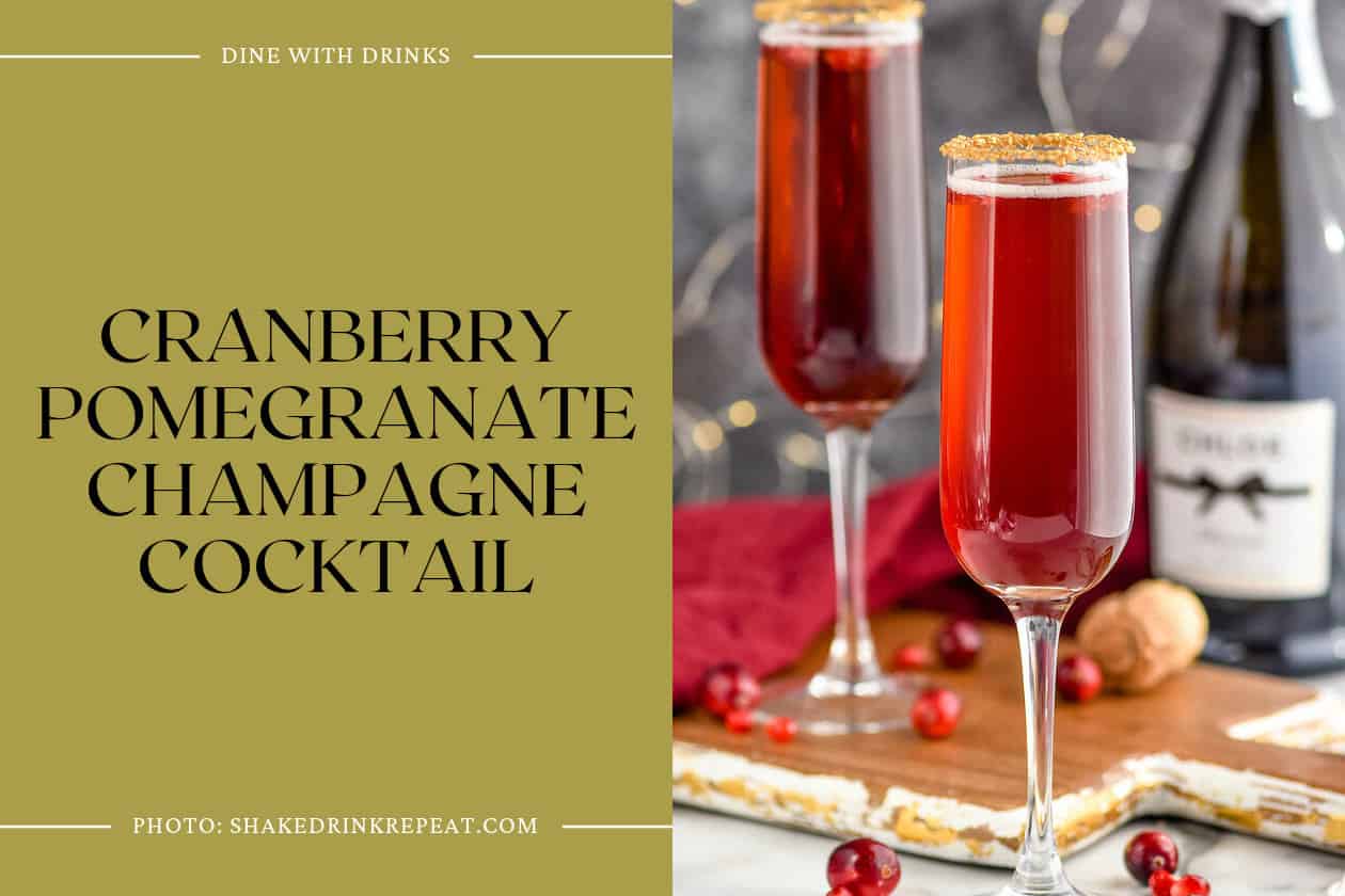 Cranberry Pomegranate Champagne Cocktail