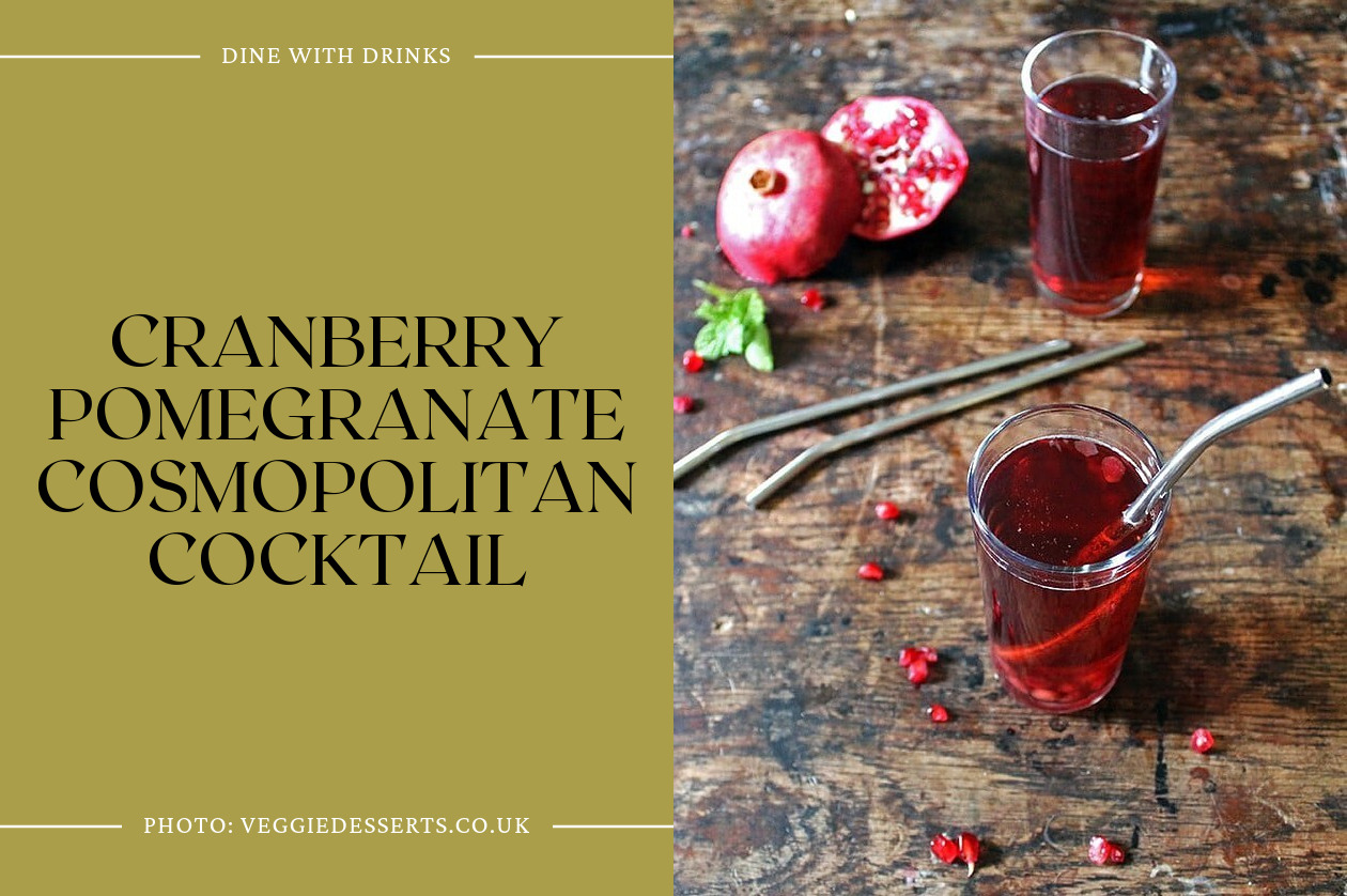 Cranberry Pomegranate Cosmopolitan Cocktail