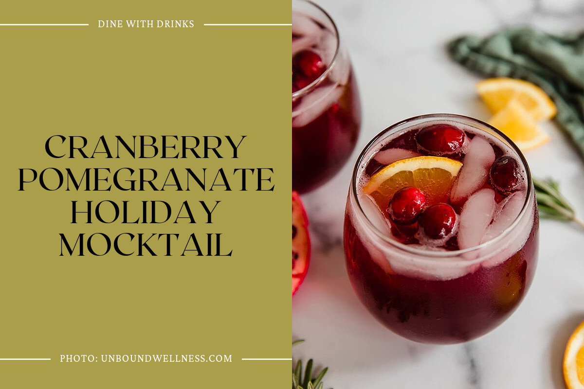 Cranberry Pomegranate Holiday Mocktail