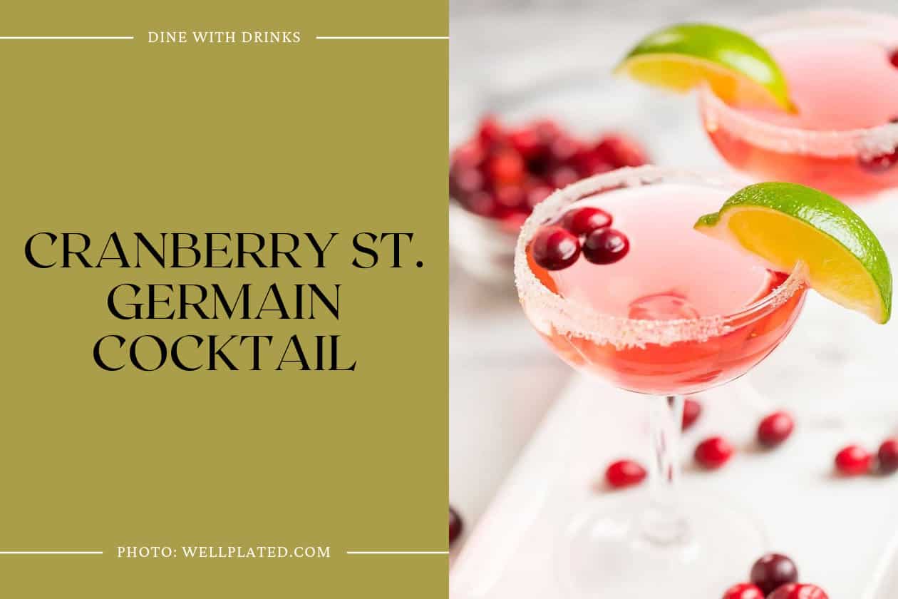 Cranberry St. Germain Cocktail