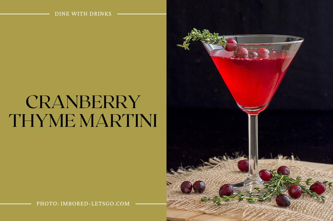 Cranberry Thyme Martini