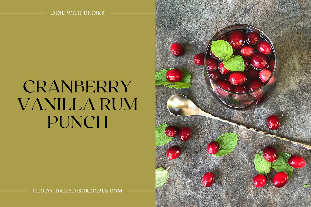 Cranberry Vanilla Rum Punch