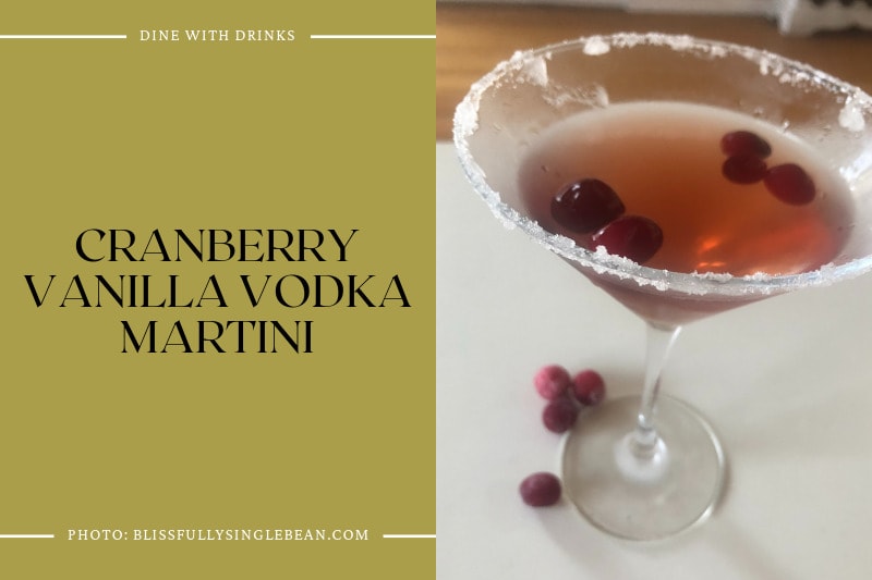 Cranberry Vanilla Vodka Martini