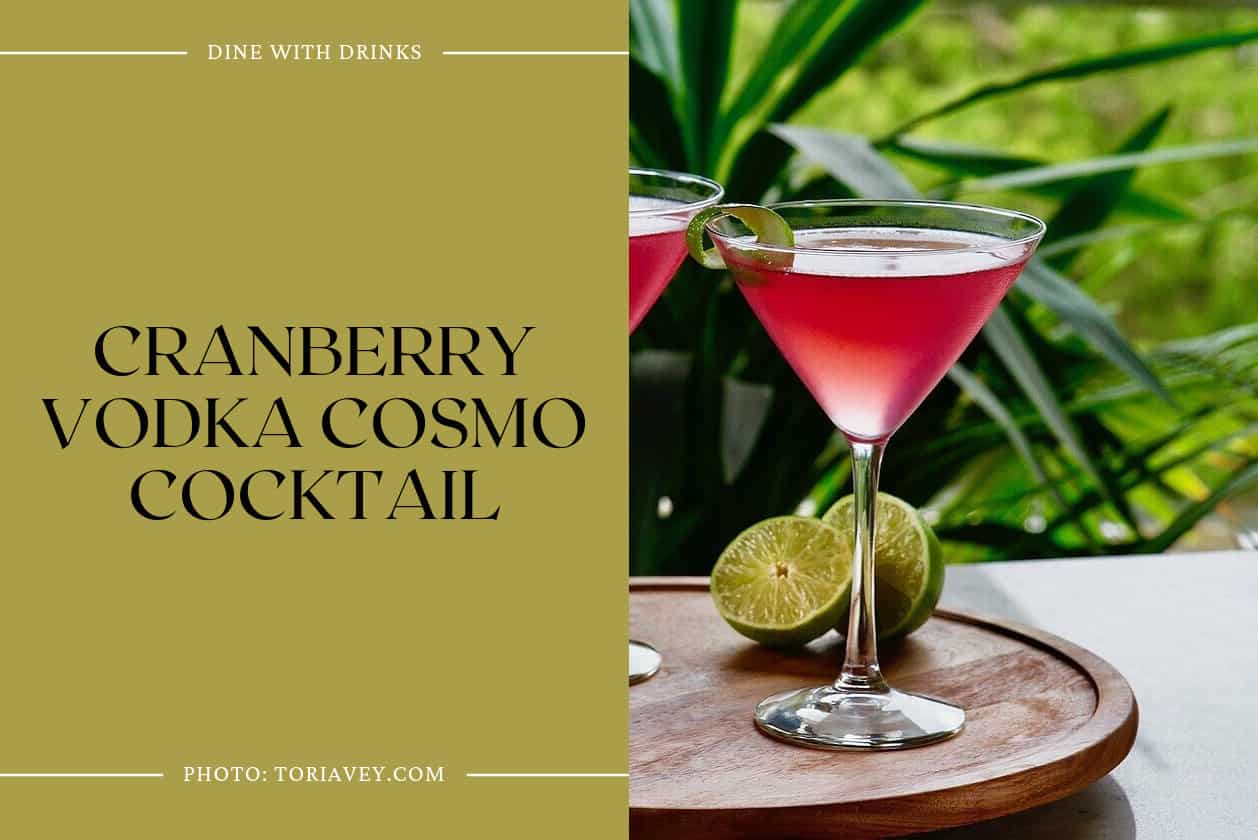 Cranberry Vodka Cosmo Cocktail