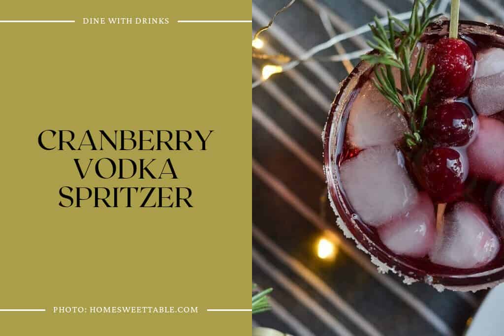 Cranberry Vodka Spritzer