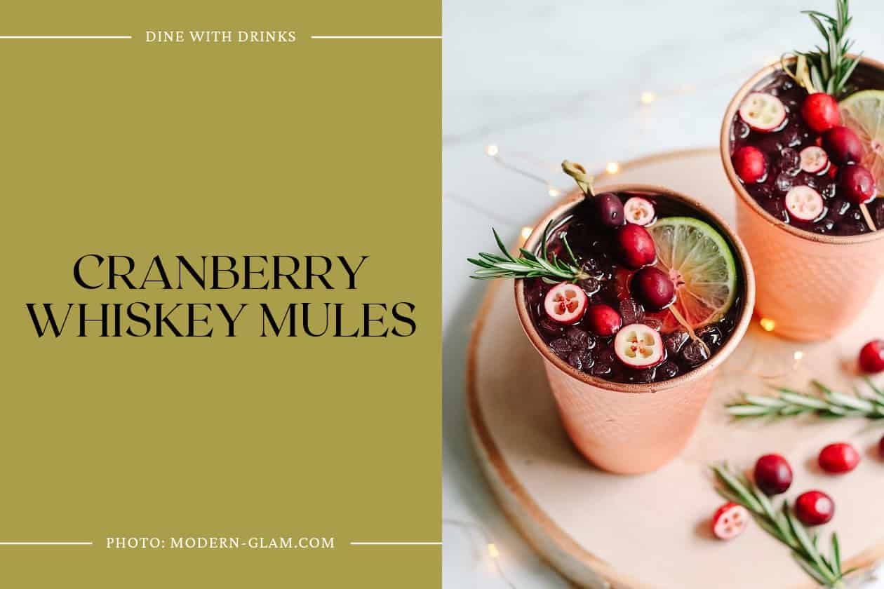 Cranberry Whiskey Mules