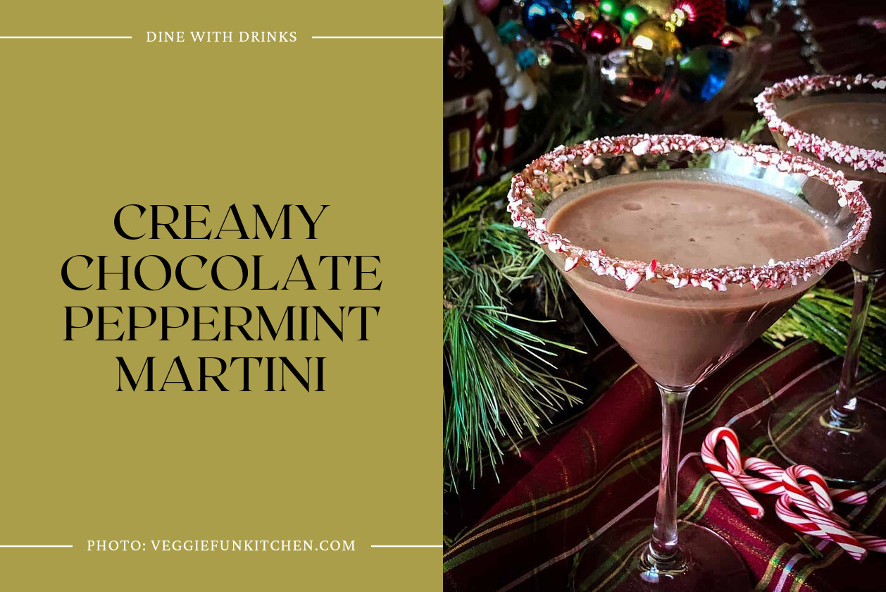Creamy Chocolate Peppermint Martini