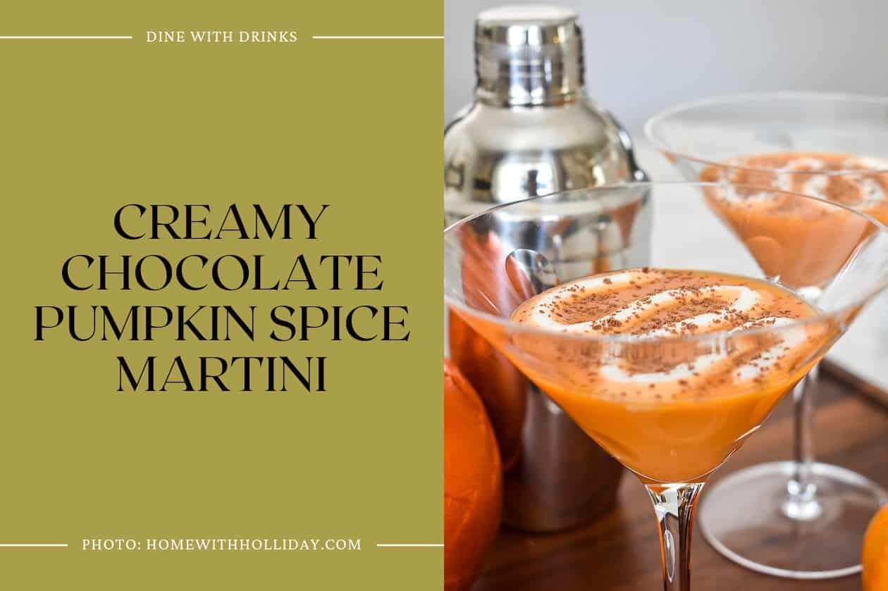 Creamy Chocolate Pumpkin Spice Martini