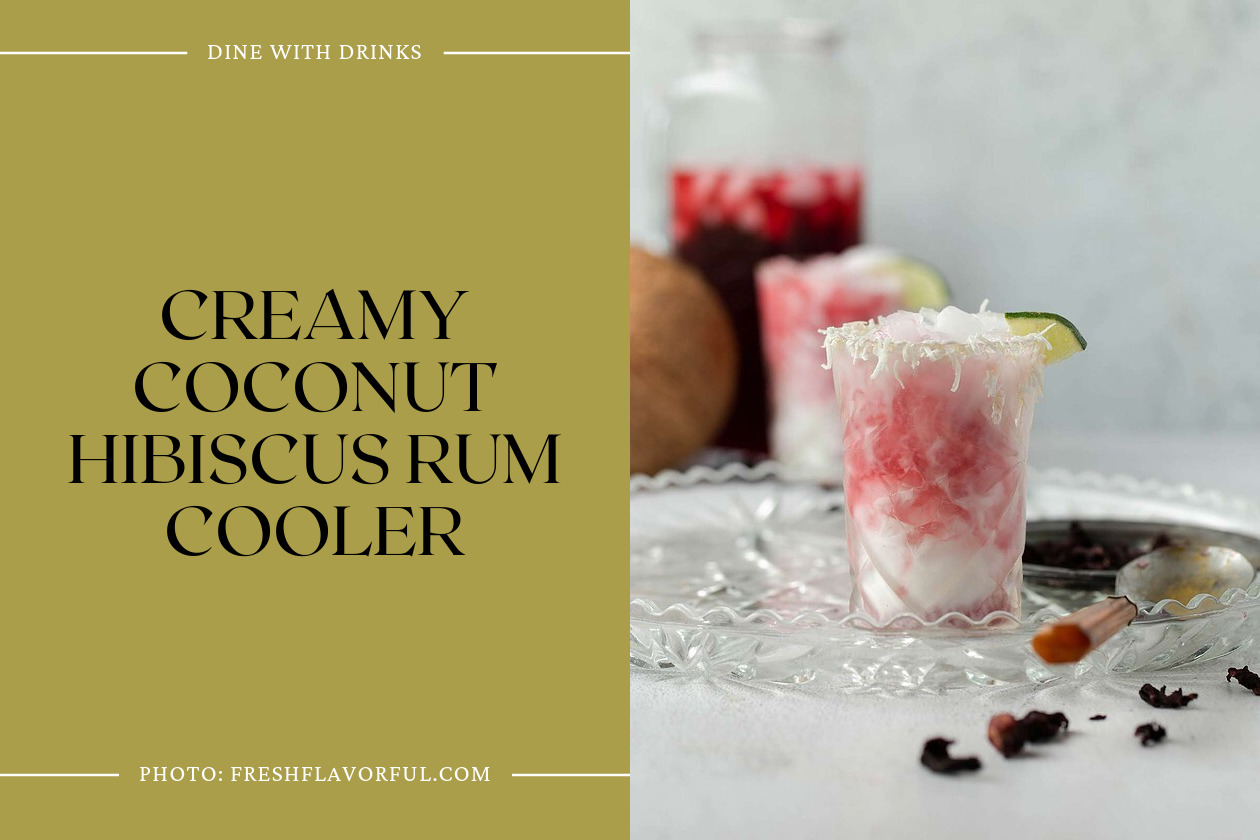 Creamy Coconut Hibiscus Rum Cooler