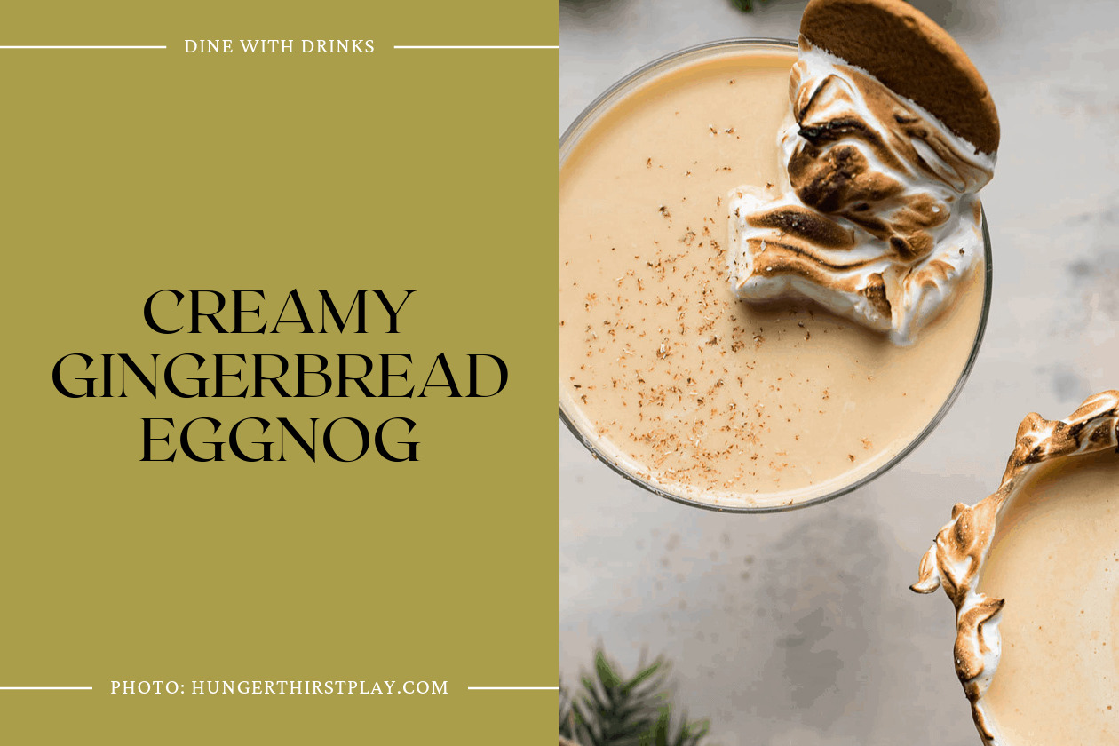 Creamy Gingerbread Eggnog