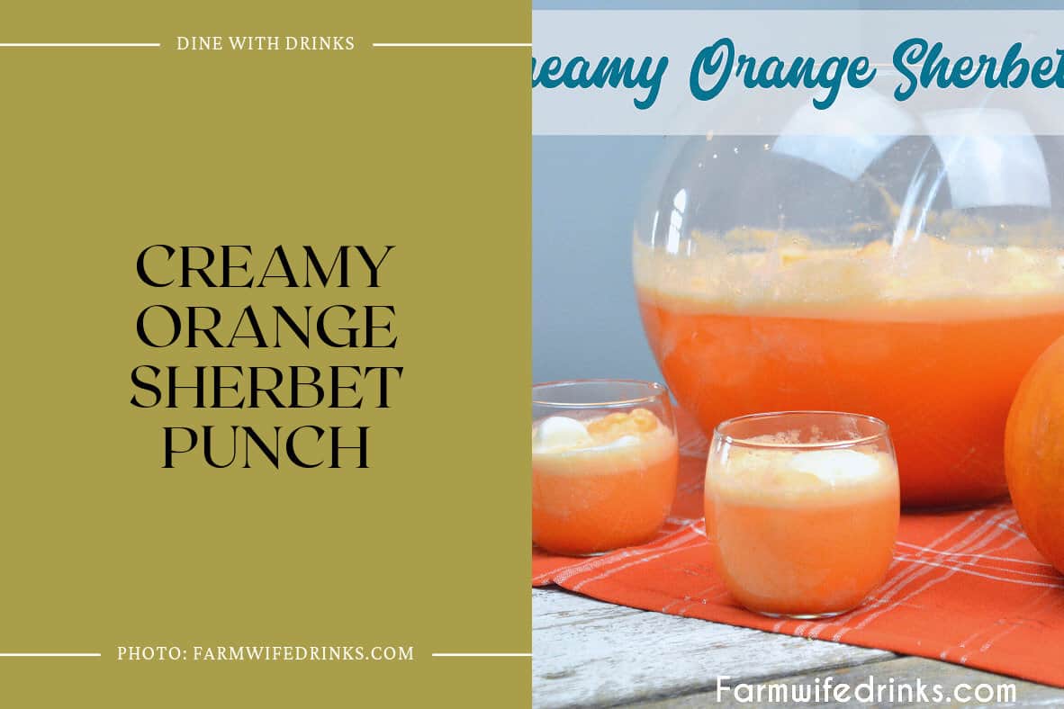 Creamy Orange Sherbet Punch