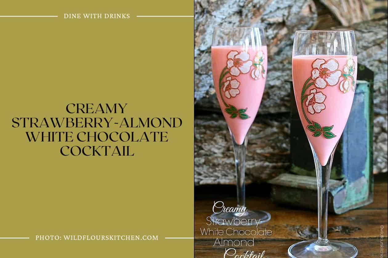 Creamy Strawberry-Almond White Chocolate Cocktail