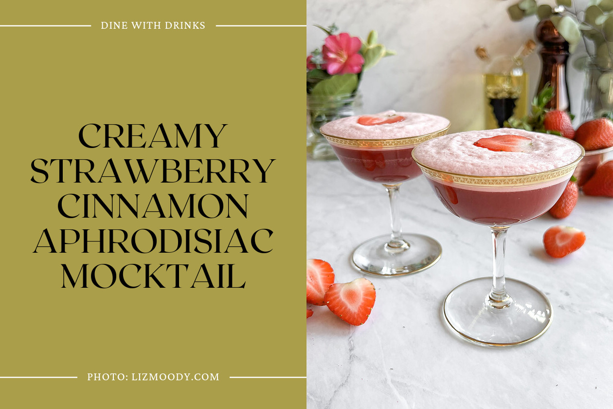 Creamy Strawberry Cinnamon Aphrodisiac Mocktail