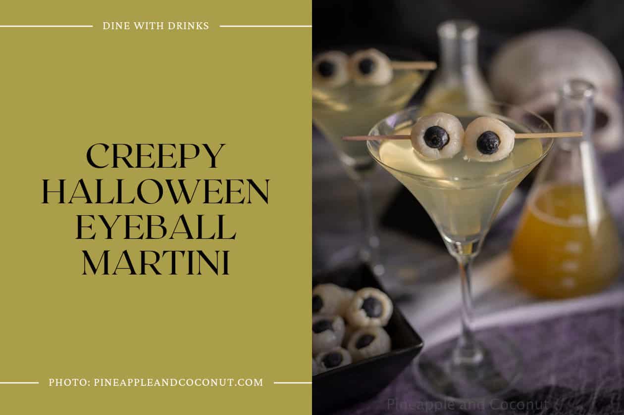 Creepy Halloween Eyeball Martini