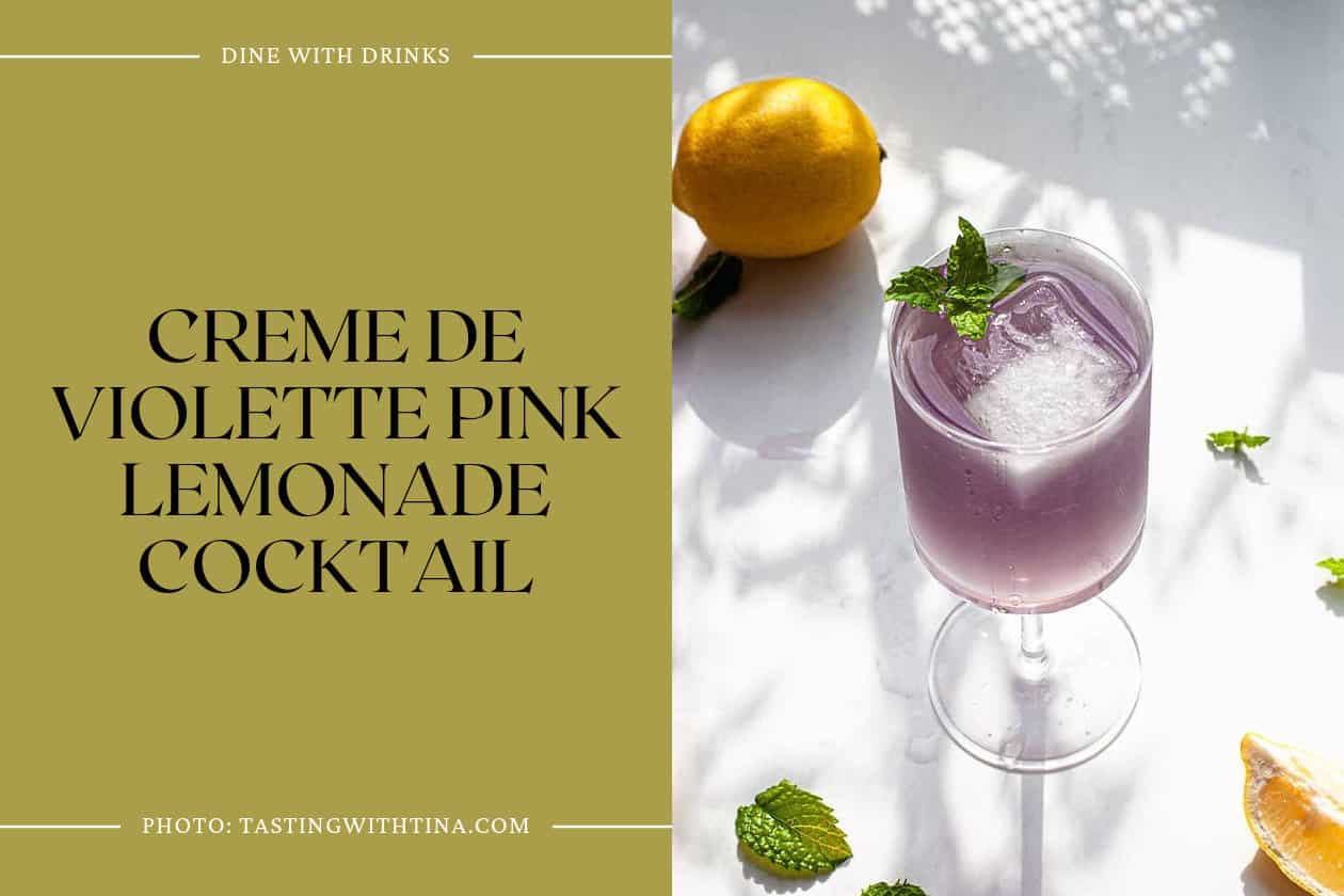 Creme De Violette Pink Lemonade Cocktail