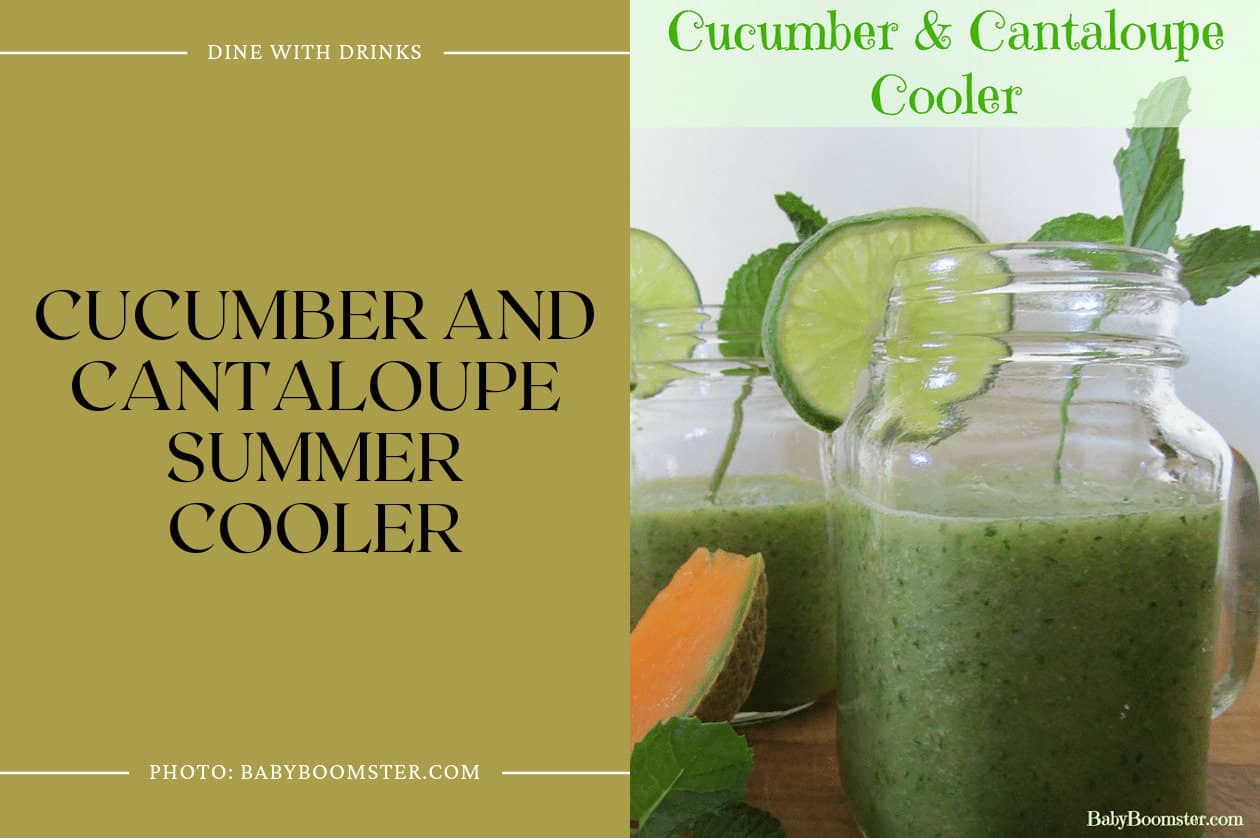 Cucumber And Cantaloupe Summer Cooler