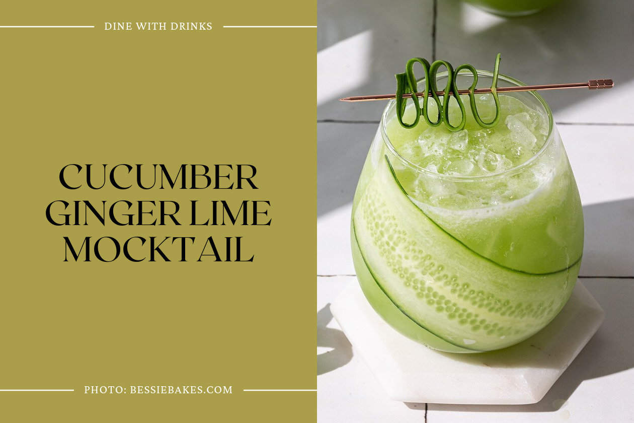 Cucumber Ginger Lime Mocktail