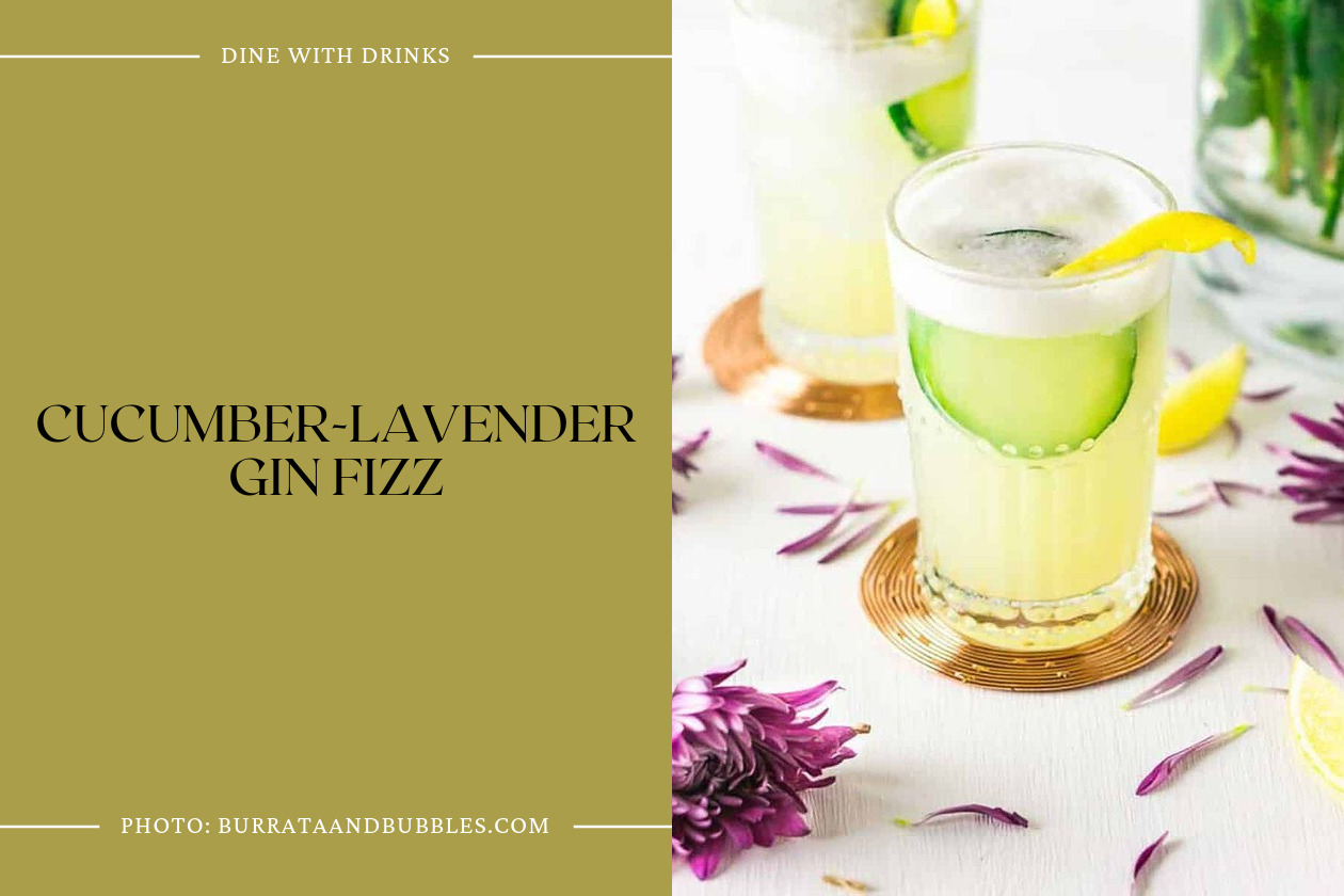 Cucumber-Lavender Gin Fizz