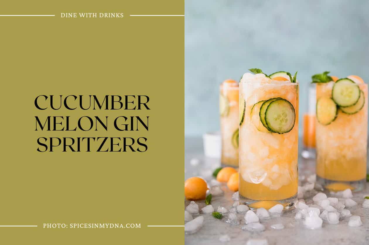 Cucumber Melon Gin Spritzers