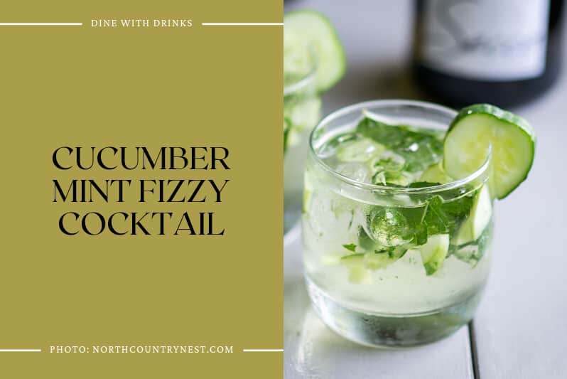 Cucumber Mint Fizzy Cocktail